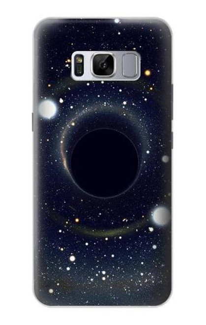 W3617 Noir trou Etui Coque Housse et Flip Housse Cuir pour Samsung Galaxy S8