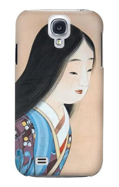 W3483 Japon Beauté Kimono Etui Coque Housse et Flip Housse Cuir pour Samsung Galaxy S4