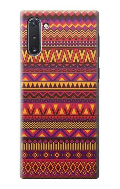 W3404 Aztèques Motif Etui Coque Housse et Flip Housse Cuir pour Samsung Galaxy Note 10