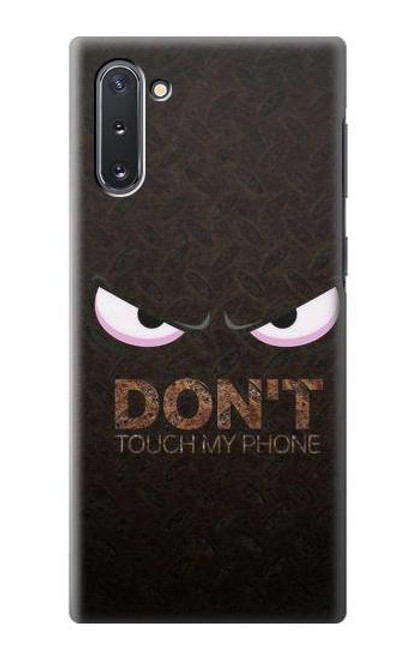 W3412 Ne touche pas mon téléphone Etui Coque Housse et Flip Housse Cuir pour Samsung Galaxy Note 10