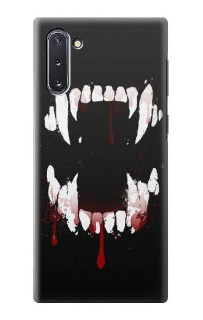 W3527 dents de vampire Etui Coque Housse et Flip Housse Cuir pour Samsung Galaxy Note 10