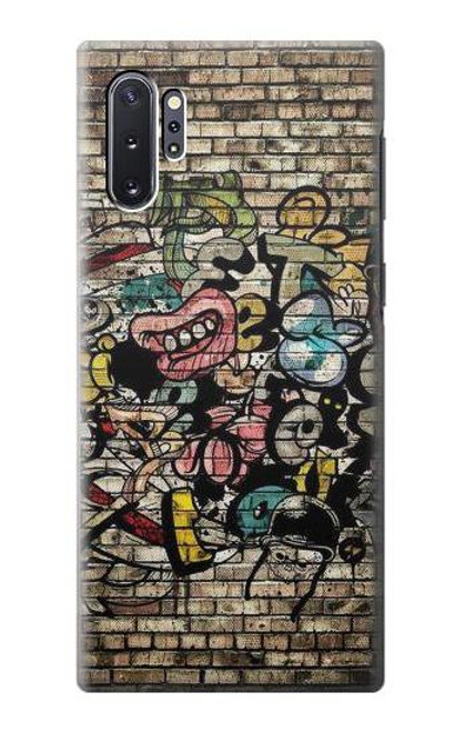 W3394 Graffiti mur Etui Coque Housse et Flip Housse Cuir pour Samsung Galaxy Note 10 Plus