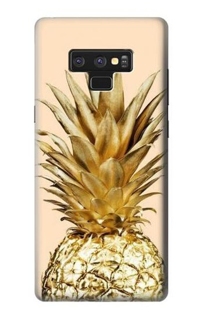 W3490 ananas or Etui Coque Housse et Flip Housse Cuir pour Note 9 Samsung Galaxy Note9