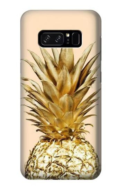 W3490 ananas or Etui Coque Housse et Flip Housse Cuir pour Note 8 Samsung Galaxy Note8