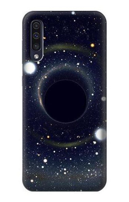 W3617 Noir trou Etui Coque Housse et Flip Housse Cuir pour Samsung Galaxy A50