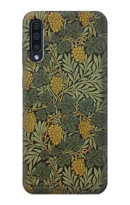 W3662 William Morris Vine Pattern Etui Coque Housse et Flip Housse Cuir pour Samsung Galaxy A50