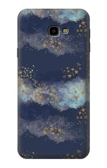 W3364 Ou Ciel Étoile Etui Coque Housse et Flip Housse Cuir pour Samsung Galaxy J4+ (2018), J4 Plus (2018)