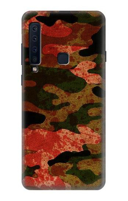 W3393 Camouflage sang Splatter Etui Coque Housse et Flip Housse Cuir pour Samsung Galaxy A9 (2018), A9 Star Pro, A9s