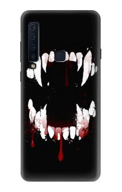 W3527 dents de vampire Etui Coque Housse et Flip Housse Cuir pour Samsung Galaxy A9 (2018), A9 Star Pro, A9s