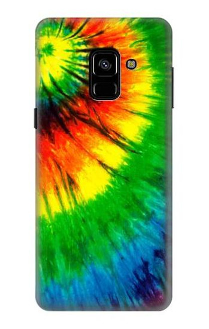 W3422 tie Dye Etui Coque Housse et Flip Housse Cuir pour Samsung Galaxy A8 (2018)