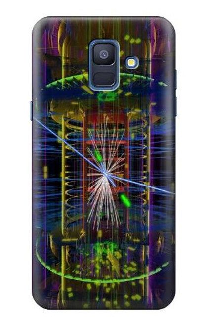 W3545 Collision de particules Quantiques Etui Coque Housse et Flip Housse Cuir pour Samsung Galaxy A6 (2018)