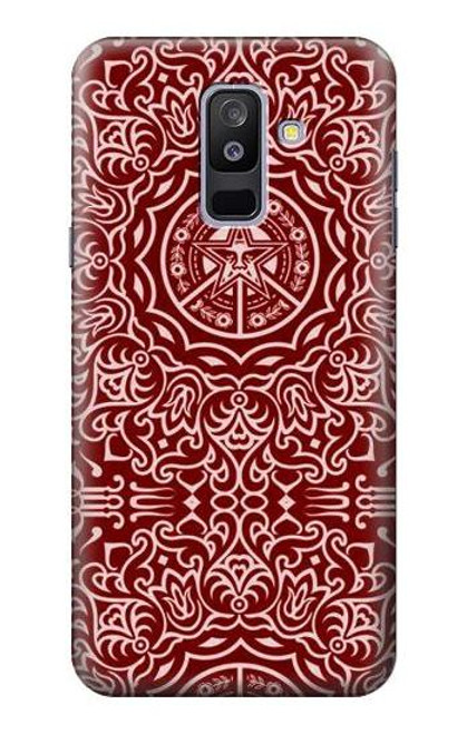 W3556 Motif yen Etui Coque Housse et Flip Housse Cuir pour Samsung Galaxy A6+ (2018), J8 Plus 2018, A6 Plus 2018