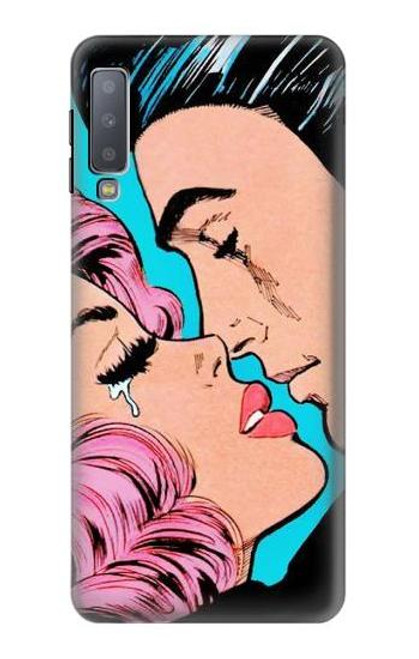 W3469 Pop Art Etui Coque Housse et Flip Housse Cuir pour Samsung Galaxy A7 (2018)