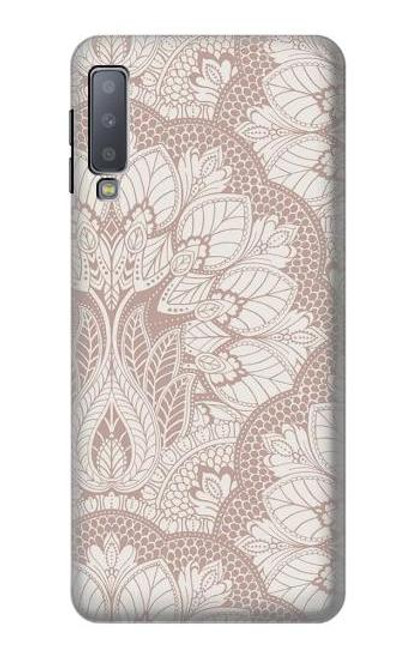 W3580 Mandal Art ligne Etui Coque Housse et Flip Housse Cuir pour Samsung Galaxy A7 (2018)