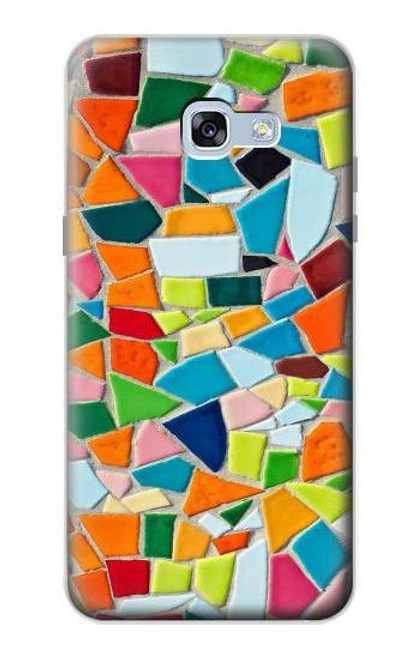 W3391 Art abstrait carreaux de mosaïque graphique Etui Coque Housse et Flip Housse Cuir pour Samsung Galaxy A5 (2017)