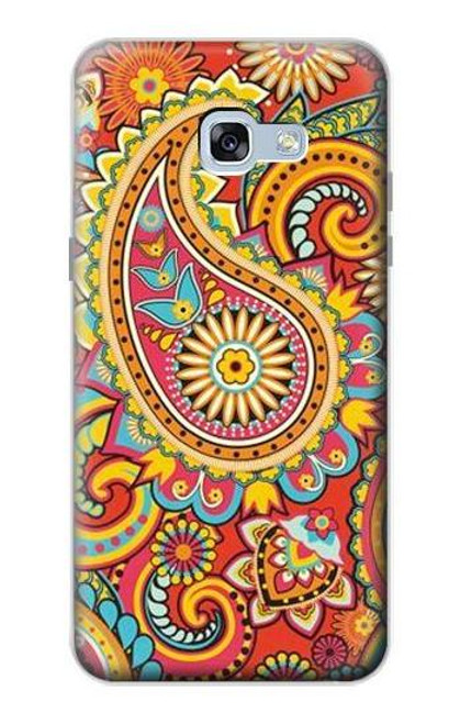 W3402 Floral Paisley Seamless Etui Coque Housse et Flip Housse Cuir pour Samsung Galaxy A5 (2017)