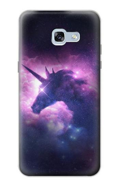 W3538 Licorne Galaxie Etui Coque Housse et Flip Housse Cuir pour Samsung Galaxy A5 (2017)