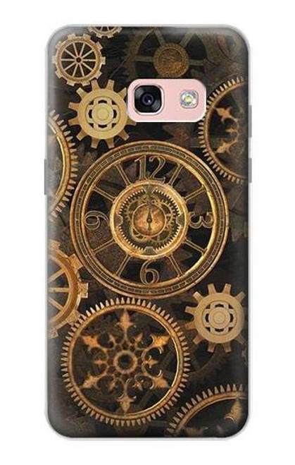 W3442 vitesse d'horloge Etui Coque Housse et Flip Housse Cuir pour Samsung Galaxy A3 (2017)