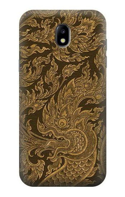 W3382 Thai Art Naga Etui Coque Housse et Flip Housse Cuir pour Samsung Galaxy J5 (2017) EU Version