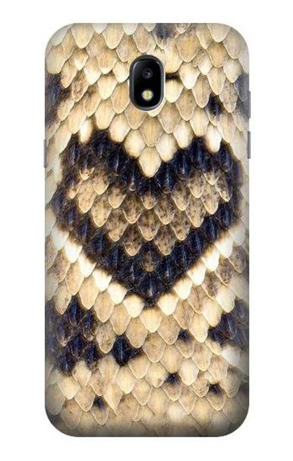 W3417 Diamant Rattle Serpent graphique Imprimer Etui Coque Housse et Flip Housse Cuir pour Samsung Galaxy J5 (2017) EU Version