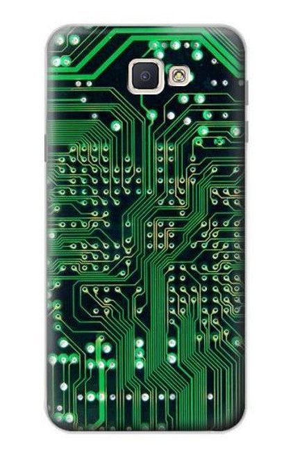 W3392 Electronique Circuit de carte graphique Etui Coque Housse et Flip Housse Cuir pour Samsung Galaxy J7 Prime (SM-G610F)