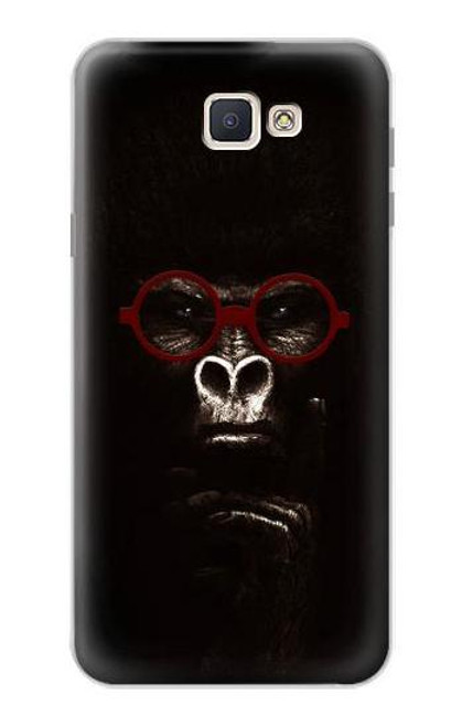 W3529 penser Gorilla Etui Coque Housse et Flip Housse Cuir pour Samsung Galaxy J7 Prime (SM-G610F)