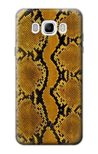 W3365 Python Imprimer Jaune graphique Peau Etui Coque Housse et Flip Housse Cuir pour Samsung Galaxy J7 (2016)