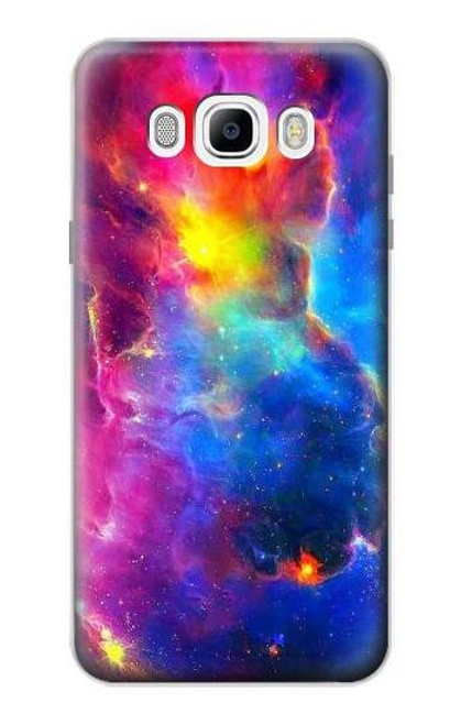 W3371 Ciel de nébuleuse Etui Coque Housse et Flip Housse Cuir pour Samsung Galaxy J7 (2016)