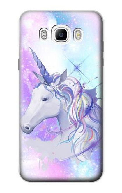 W3375 Licorne Etui Coque Housse et Flip Housse Cuir pour Samsung Galaxy J7 (2016)