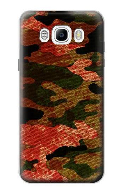 W3393 Camouflage sang Splatter Etui Coque Housse et Flip Housse Cuir pour Samsung Galaxy J7 (2016)