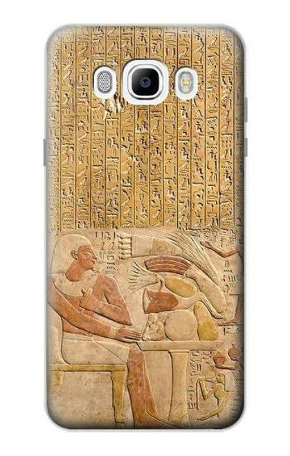 W3398 Egypte Stela Montouhotep Etui Coque Housse et Flip Housse Cuir pour Samsung Galaxy J7 (2016)