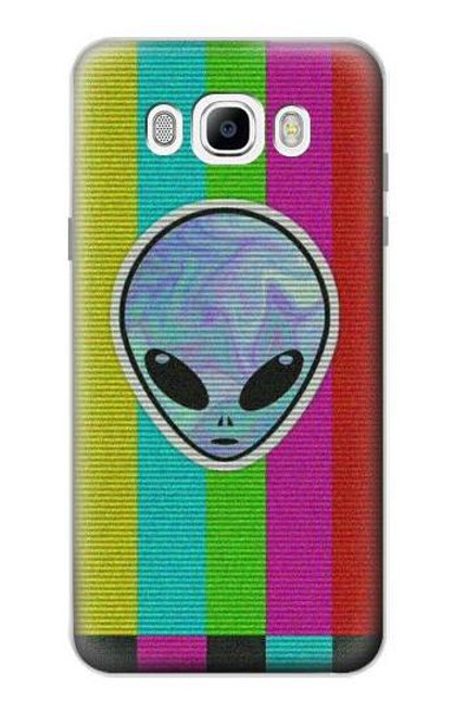 W3437 Extraterrestre Aucun signal Etui Coque Housse et Flip Housse Cuir pour Samsung Galaxy J7 (2016)