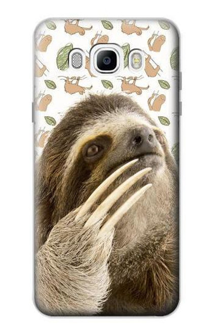 W3559 Motif Sloth Etui Coque Housse et Flip Housse Cuir pour Samsung Galaxy J7 (2016)