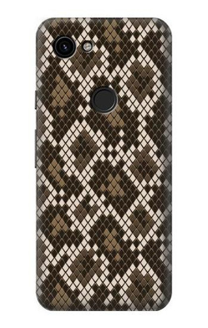 W3389 Seamless Serpent Motif graphique Peau Etui Coque Housse et Flip Housse Cuir pour Google Pixel 3a