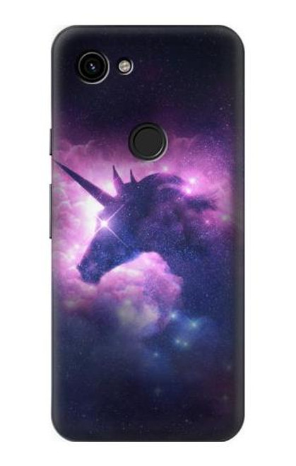 W3538 Licorne Galaxie Etui Coque Housse et Flip Housse Cuir pour Google Pixel 3a