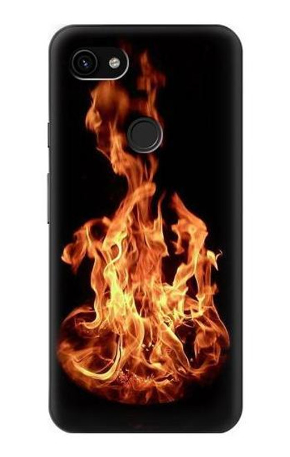 W3379 Cadre d'incendie Etui Coque Housse et Flip Housse Cuir pour Google Pixel 3a XL