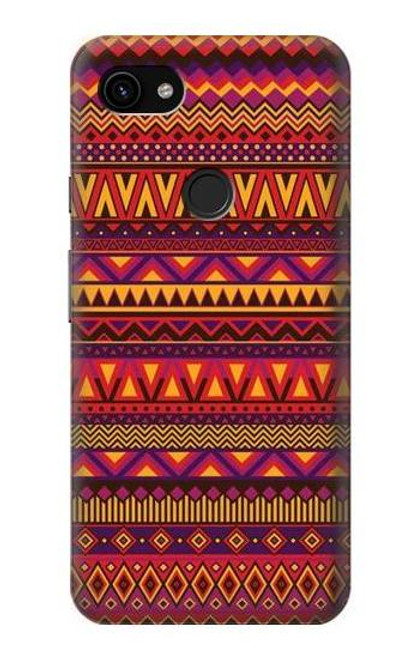 W3404 Aztèques Motif Etui Coque Housse et Flip Housse Cuir pour Google Pixel 3a XL