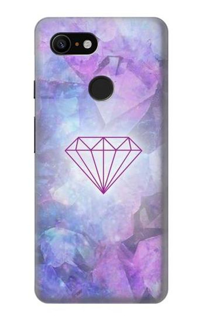 W3455 diamant Etui Coque Housse et Flip Housse Cuir pour Google Pixel 3