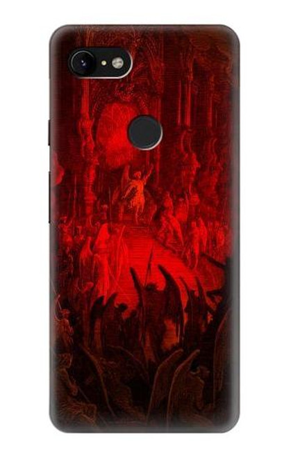 W3583 Paradis perdu Satan Etui Coque Housse et Flip Housse Cuir pour Google Pixel 3 XL