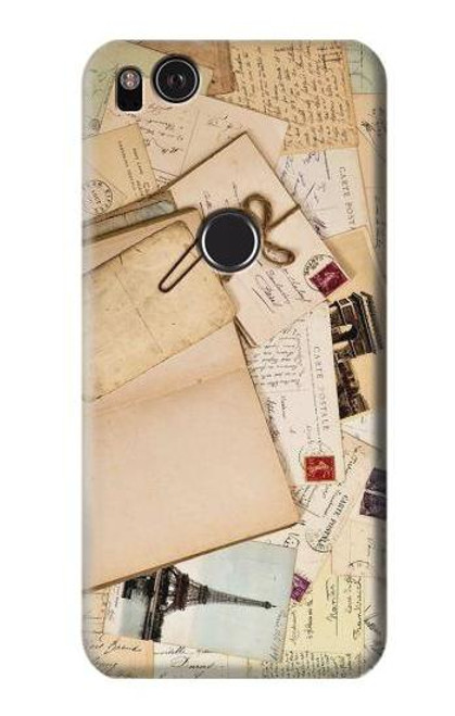 W3397 cartes postales souvenirs Etui Coque Housse et Flip Housse Cuir pour Google Pixel 2