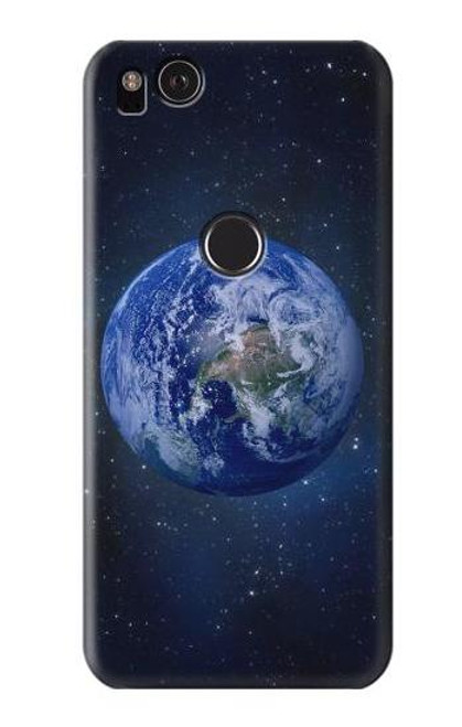 W3430 Bleu planète Etui Coque Housse et Flip Housse Cuir pour Google Pixel 2