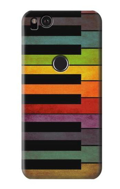 W3451 Piano coloré Etui Coque Housse et Flip Housse Cuir pour Google Pixel 2