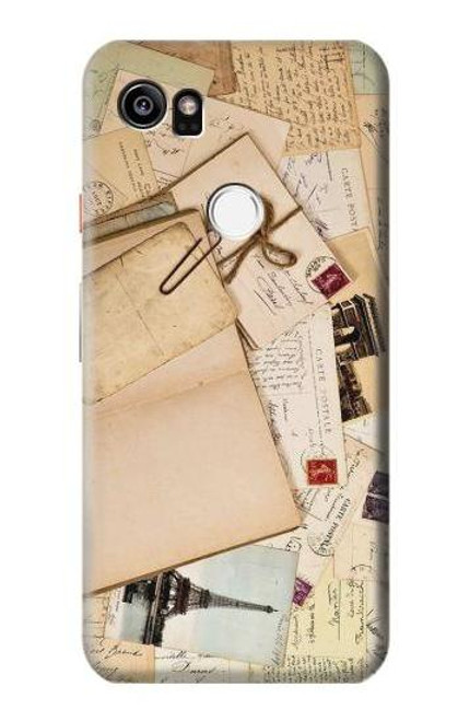 W3397 cartes postales souvenirs Etui Coque Housse et Flip Housse Cuir pour Google Pixel 2 XL