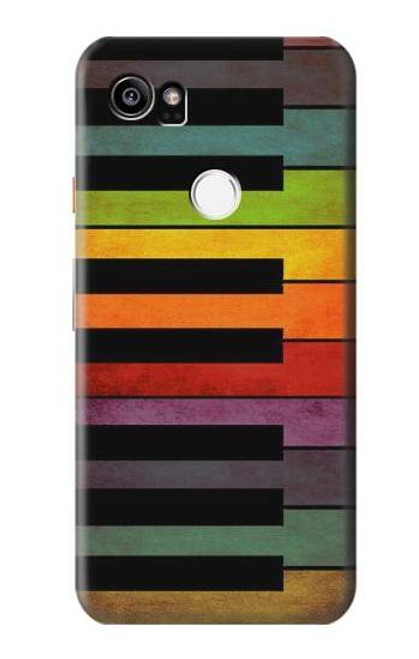 W3451 Piano coloré Etui Coque Housse et Flip Housse Cuir pour Google Pixel 2 XL