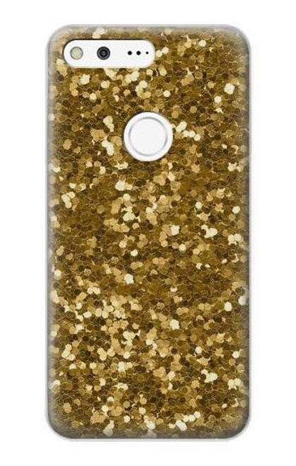 W3388 Imprimer or Glitter Graphic Etui Coque Housse et Flip Housse Cuir pour Google Pixel XL