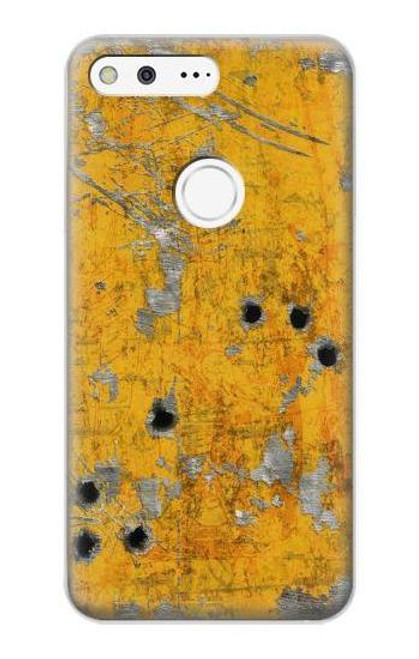 W3528 Bullet Rouille Jaune Métal Etui Coque Housse et Flip Housse Cuir pour Google Pixel XL