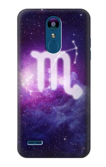 W3370 Zodiaque Scorpio Etui Coque Housse et Flip Housse Cuir pour LG K8 (2018)