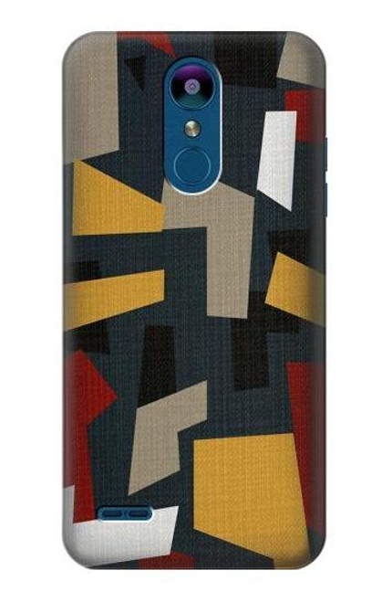 W3386 Résumé Tissu Texture Etui Coque Housse et Flip Housse Cuir pour LG K8 (2018)