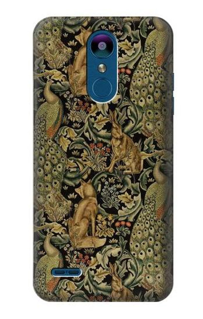 W3661 William Morris Forest Velvet Etui Coque Housse et Flip Housse Cuir pour LG K8 (2018)