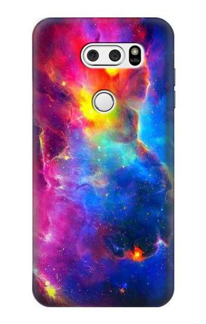 W3371 Ciel de nébuleuse Etui Coque Housse et Flip Housse Cuir pour LG V30, LG V30 Plus, LG V30S ThinQ, LG V35, LG V35 ThinQ